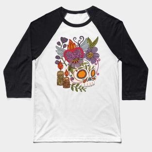 Dia de los Muertos Baseball T-Shirt